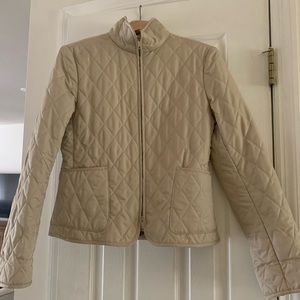 Burberry London camel quilted jacket